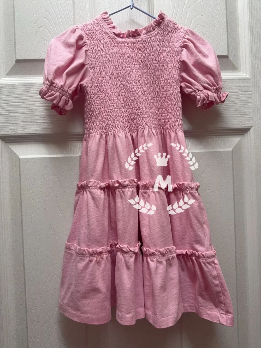 Polo Ralph Lauren Pink Smocked Puff-Sleeve Dress Size: 3T